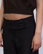 Stoffhose mit weitem Bund
