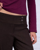 Klassische Stoffhose mit geradem Bein