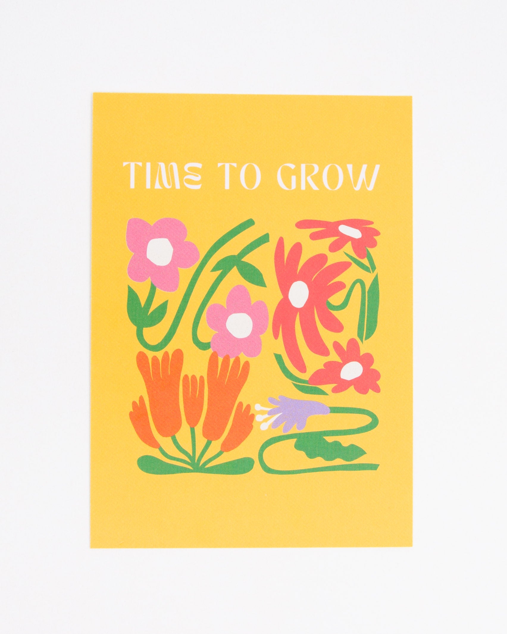 Postkarte Time To Grow - Broke + Schön