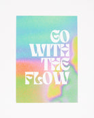 Postkarte Go With The Flow - Broke + Schön