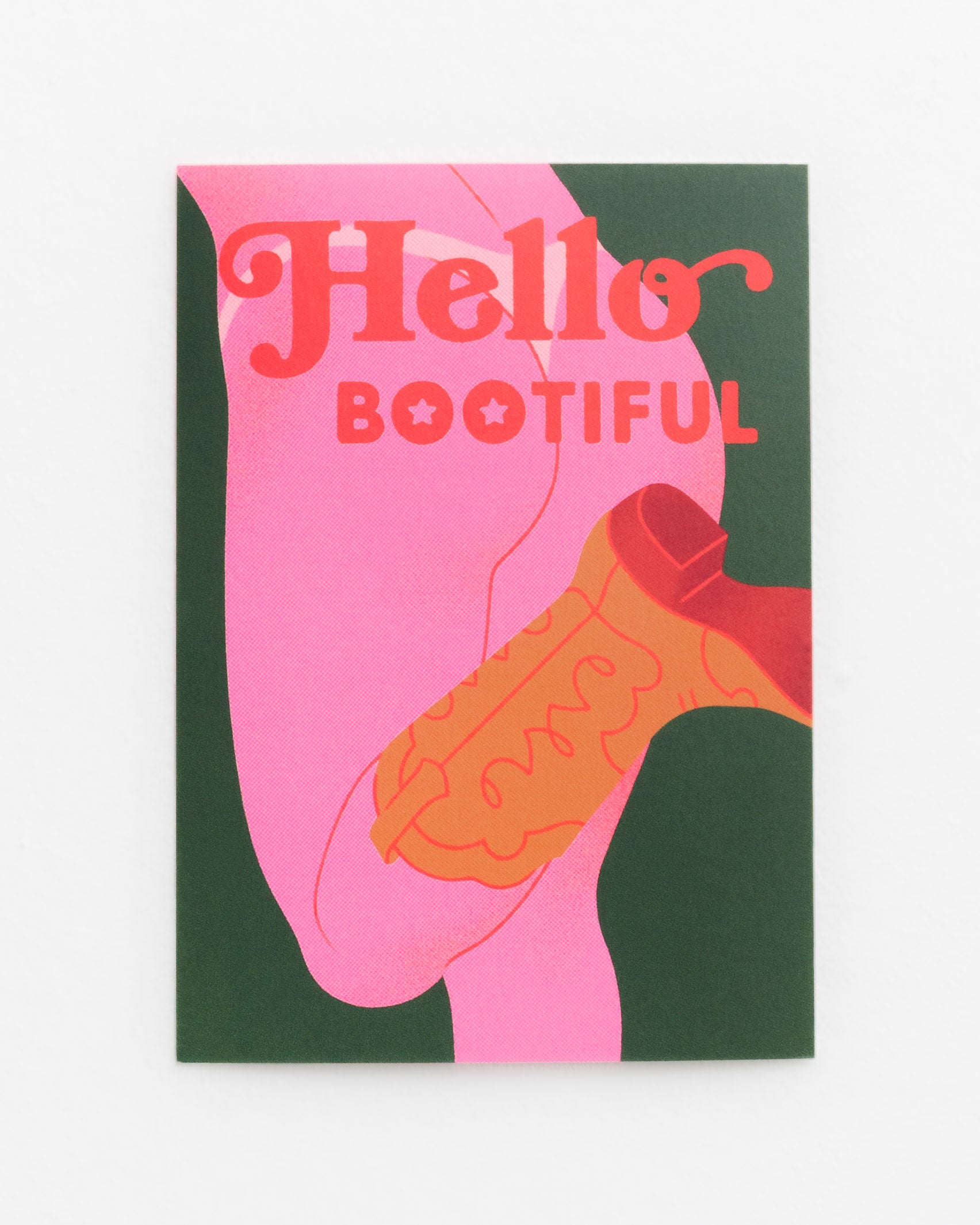 Postkarte Hello Bootiful - Broke + Schön