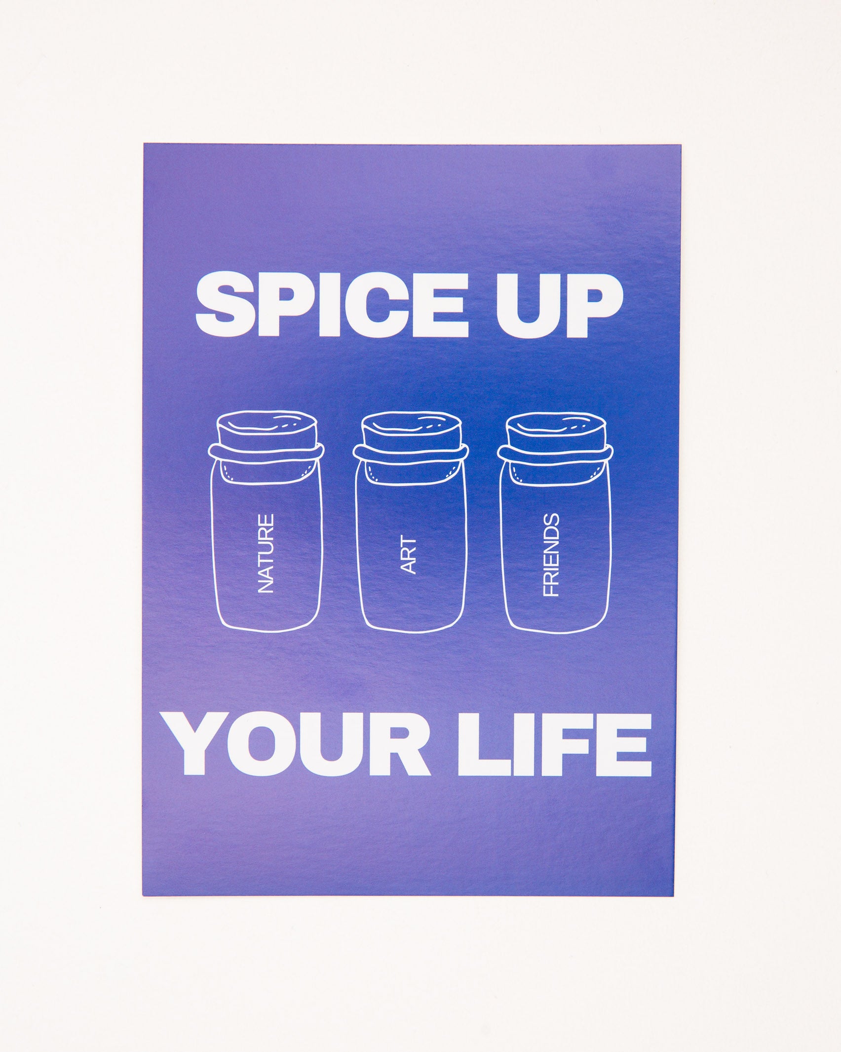 Postkarte Spice up your life - Broke + Schön