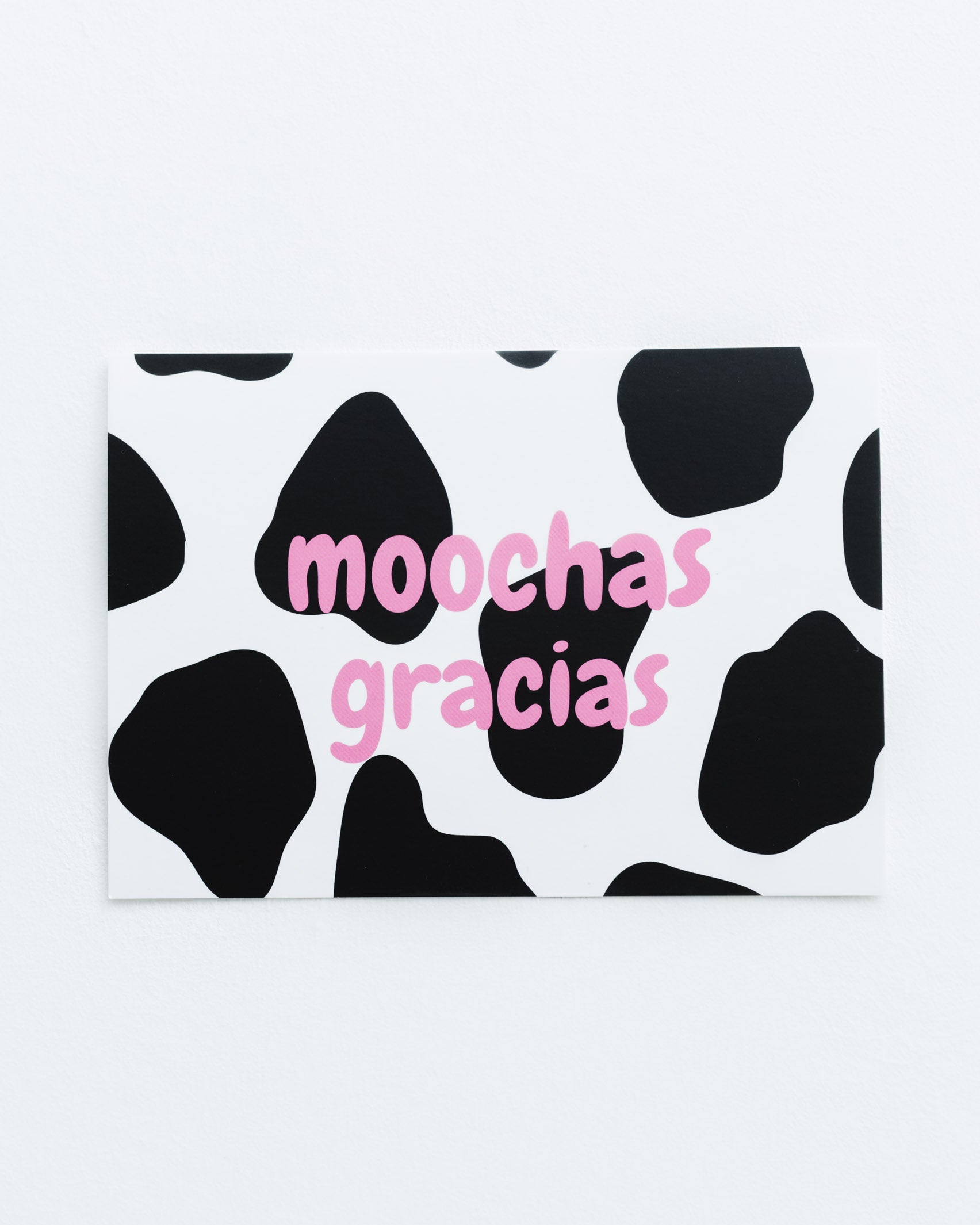 Postkarte Moochas Gracias - Broke + Schön