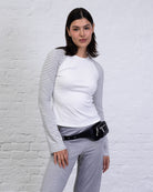 Raglan Langarmshirt mit Streifen