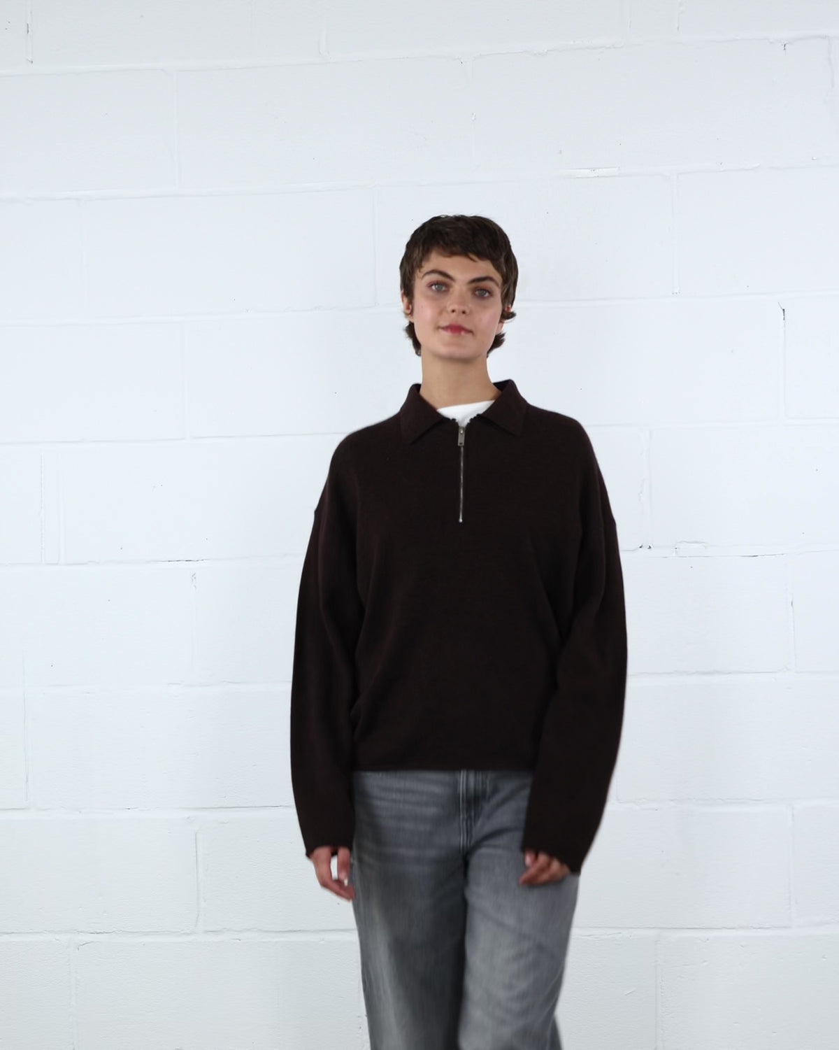Pullover mit Reißverschluss