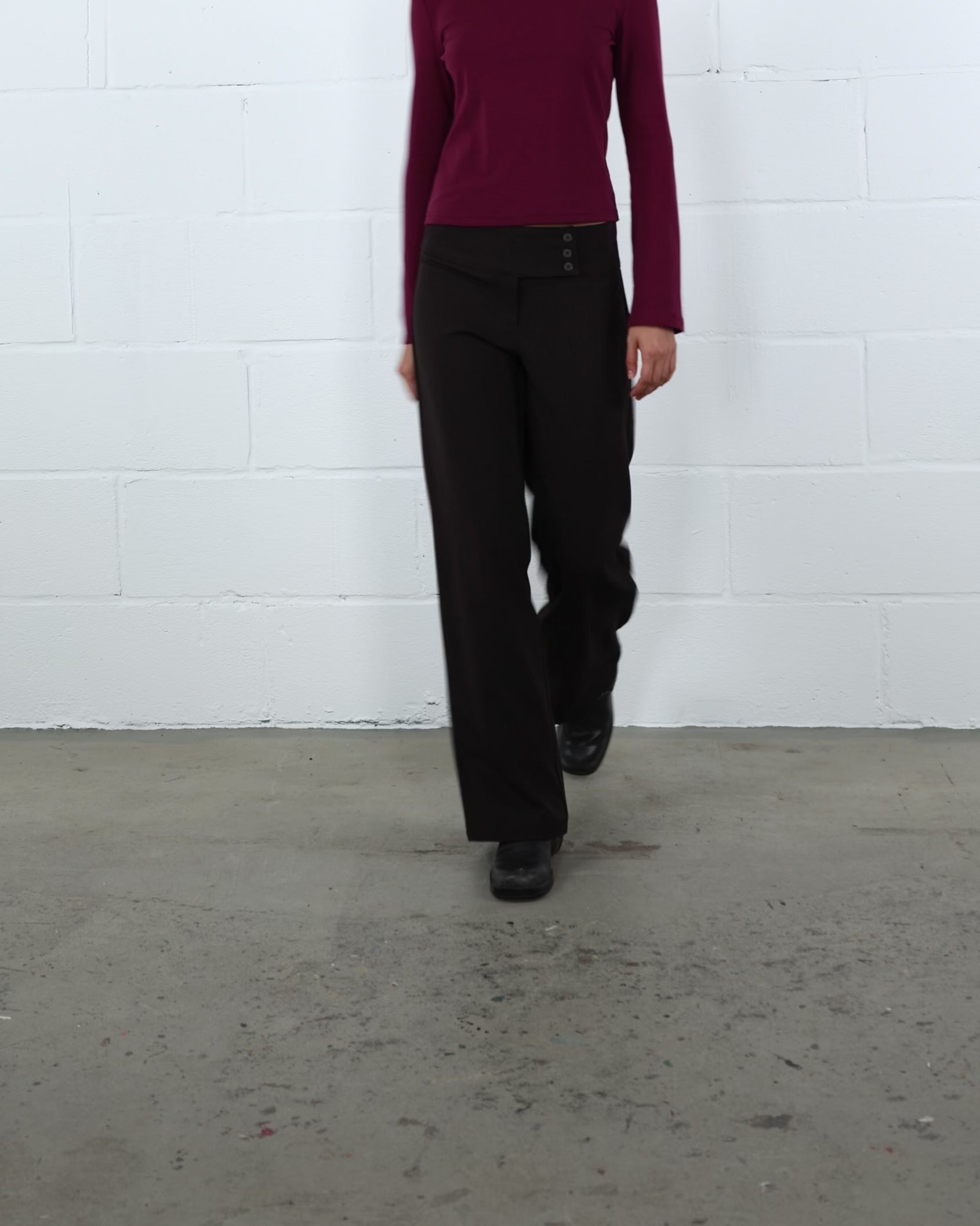 Klassische Stoffhose mit geradem Bein