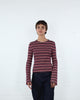 Longshirt mit Streifenmix