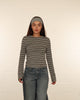 Langarmshirt mit Streifenmix