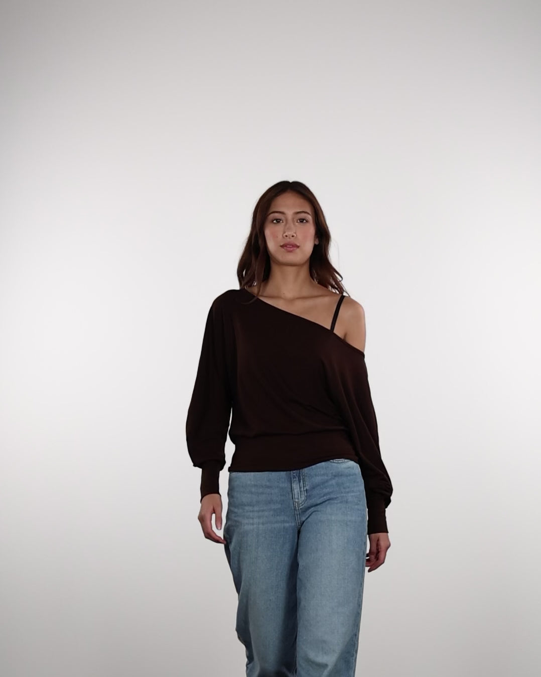 Offshoulder Langarmshirt