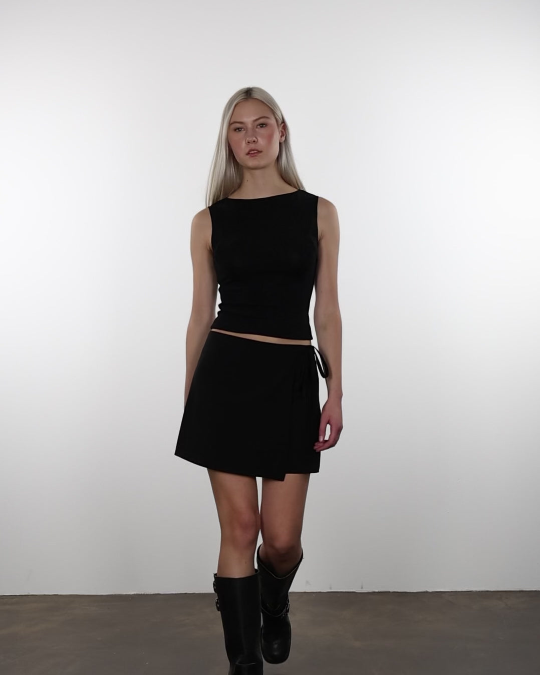 Minirock in Wickeloptik