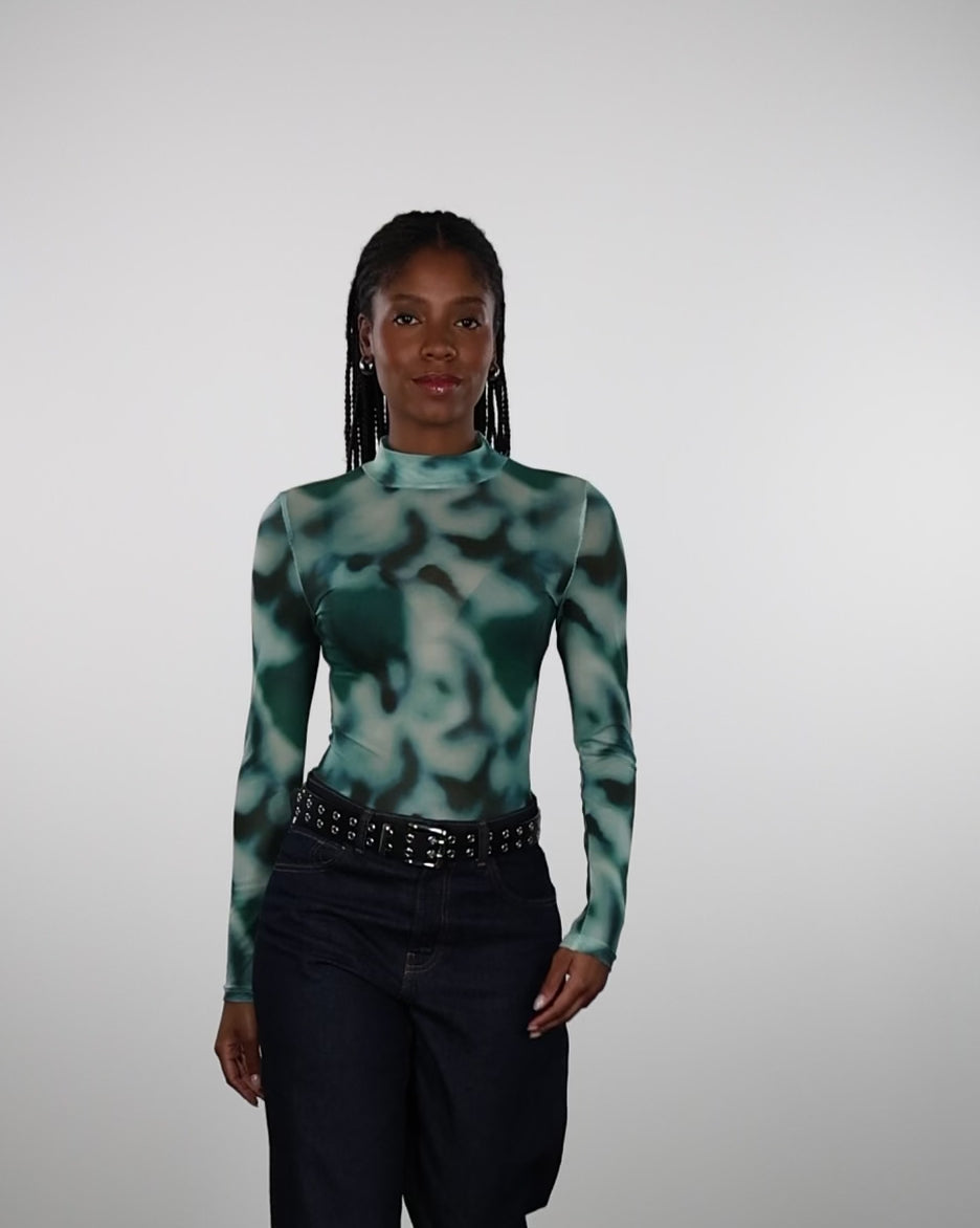 Body mit modernem Print