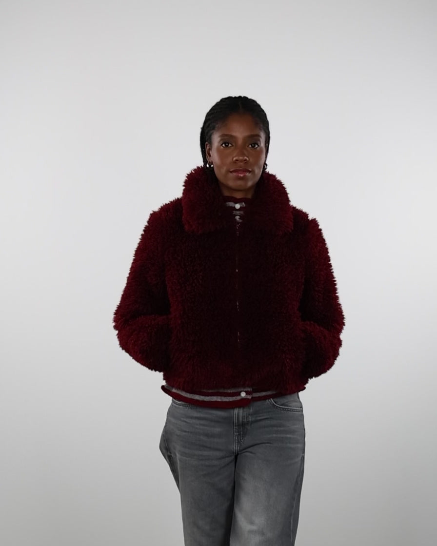 Weiche Jacke mit Reißverschluss