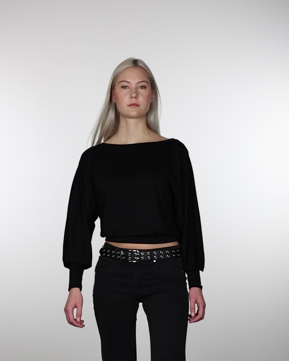Offshoulder Langarmshirt