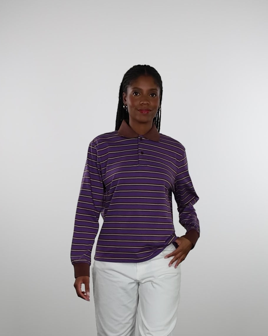 Rugby Langarmshirt mit Kragen