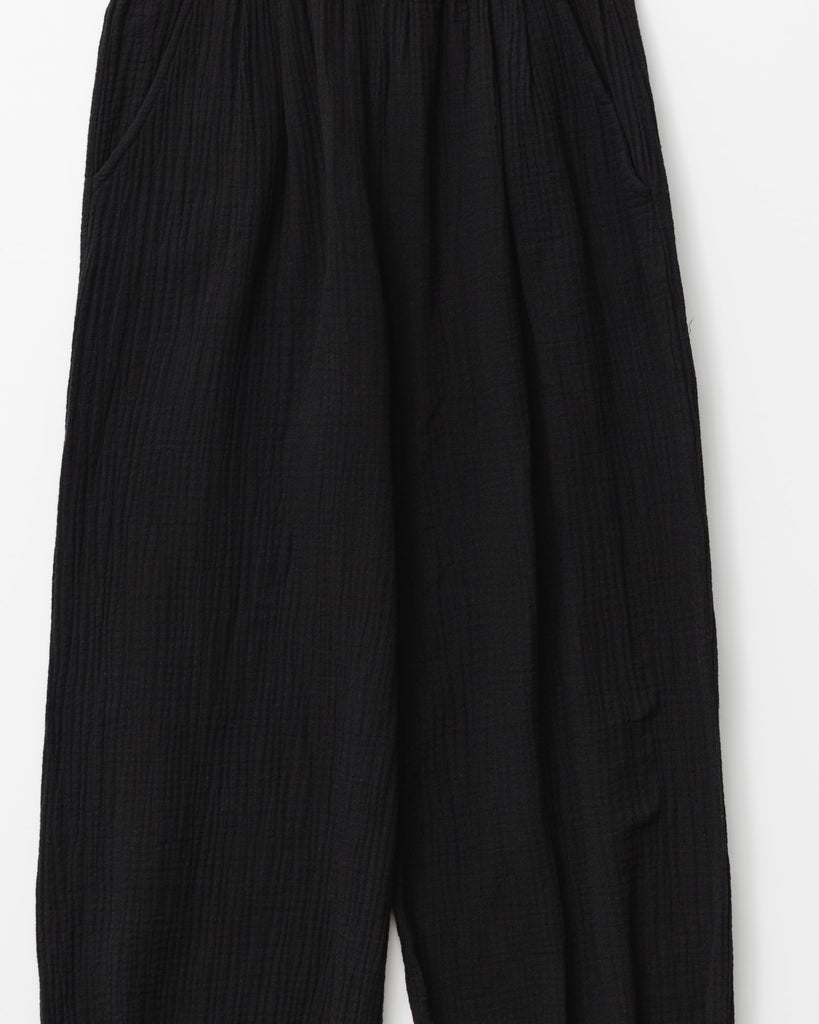 Lockere Hose in Musselin-Optik - Broke + Schön#farbe_black