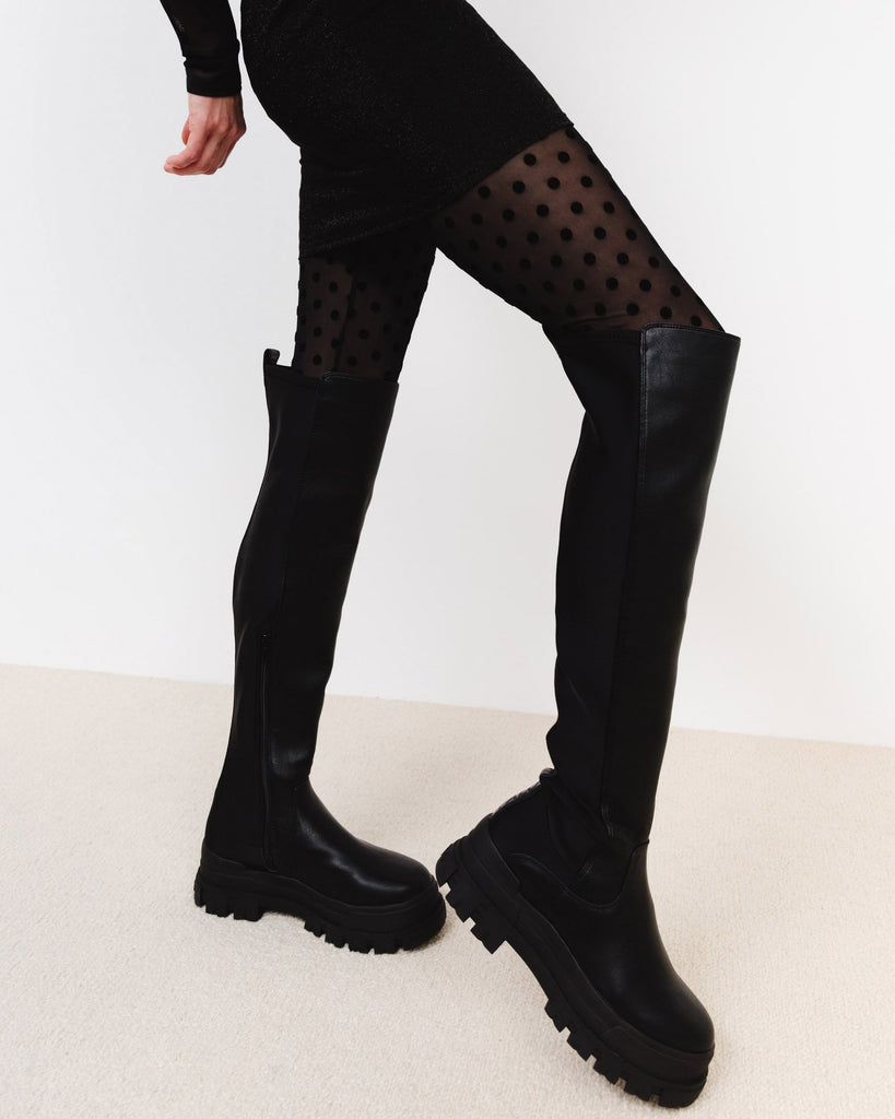 Leggings mit Muster - Broke + Schön#farbe_dot-black