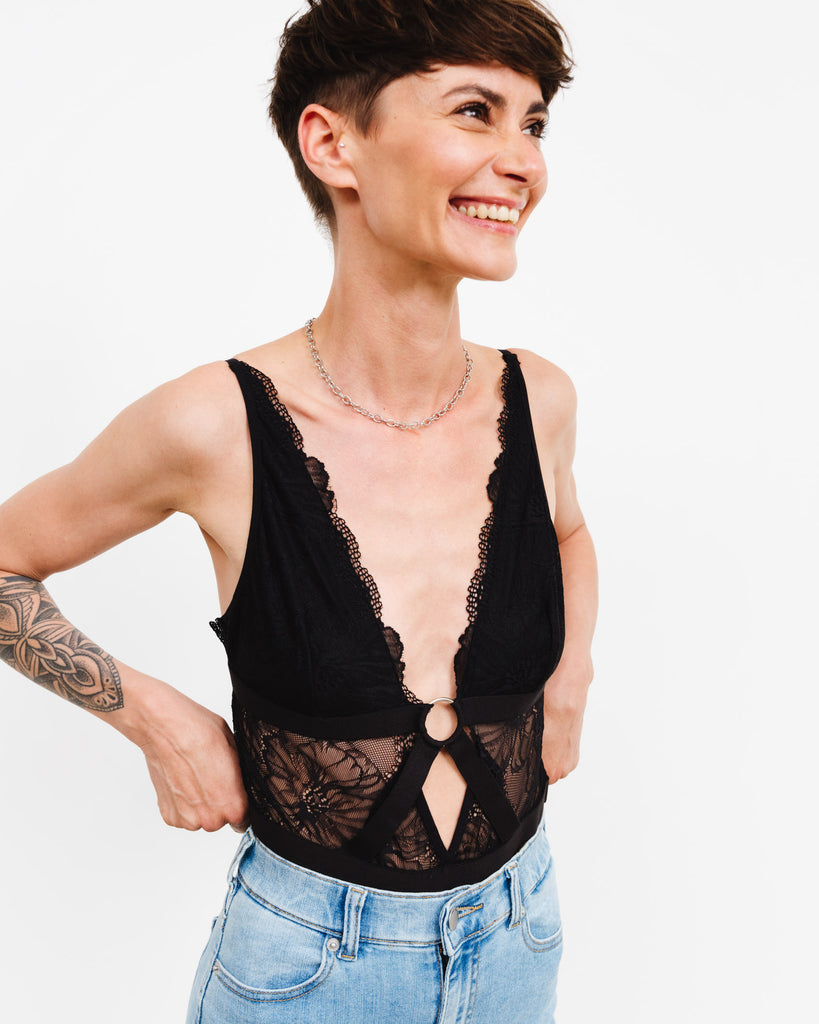Lingerie Body mit Ring Detail - Broke + Schön