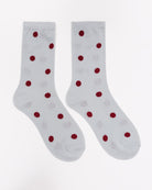 Glitzer Socken mit Muster - Broke + Schön#farbe_silver