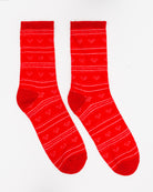 Festliche Glitzer Socken - Broke + Schön#farbe_high-risk-red