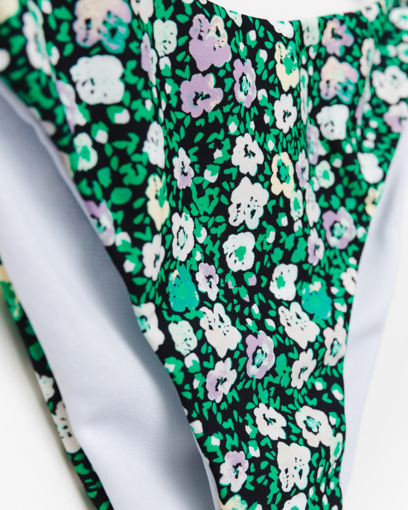 Geblümte Bikinihose - Broke + Schön#farbe_holly-green