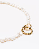 Perlenkette mit Ringen - Broke + Schön#farbe_white
