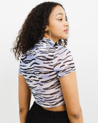 Mesh Shirt mit Animalprint - Broke + Schön