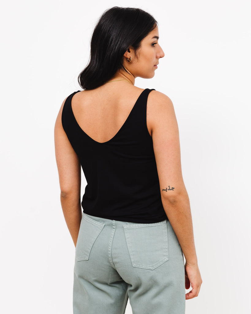 Lockeres Basic Tanktop - Broke + Schön#farbe_black