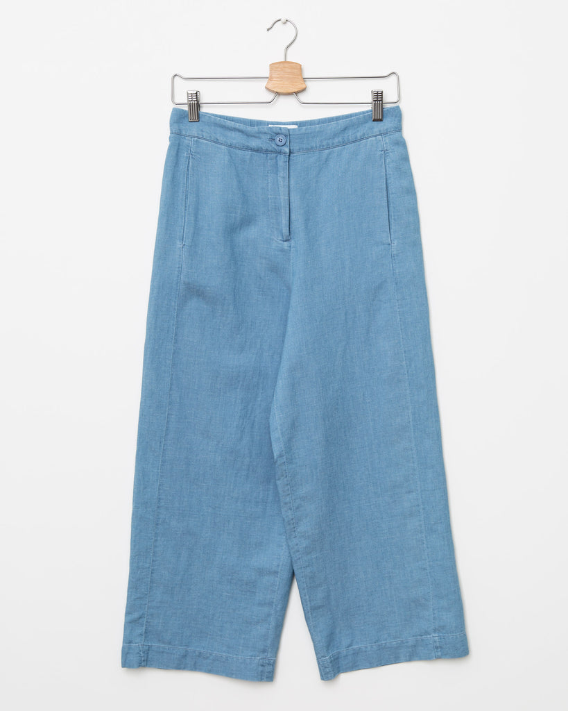 Weite Stoffhose - Broke + Schön#farbe_foggy-blue