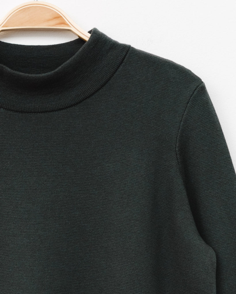 Lockeres Langarm Kleid - Broke + Schön#farbe_vintage-green