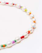 Perlenkette mit bunten Perlen - Broke + Schön#farbe_multicolor