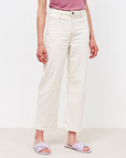 Straight-Leg Jeans mit hohem Bund - Broke + Schön#farbe_antique-white