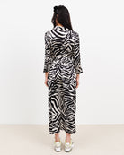 Maxi Blusenkleid mit Zebraprint - Broke + Schön