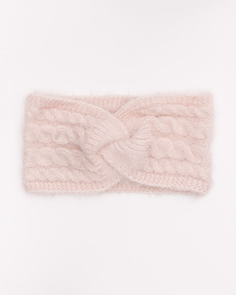Flechtmuster Stirnband in Rosa - Broke + Schön