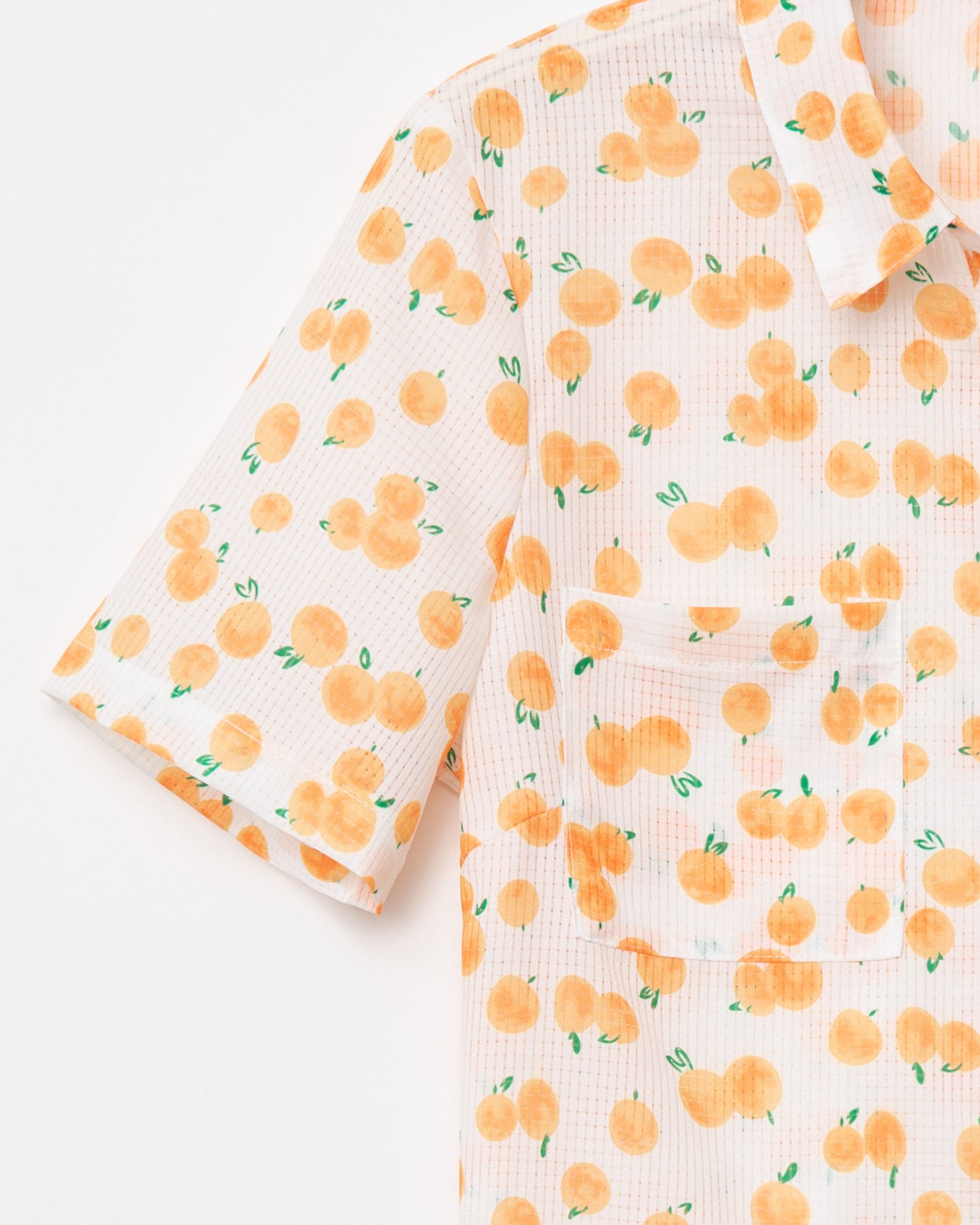 Bluse mit sommerlichem Print - Broke + Schön#farbe_apricot