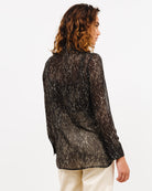 Transparente Bluse mit Brusttaschen - Broke + Schön#farbe_black