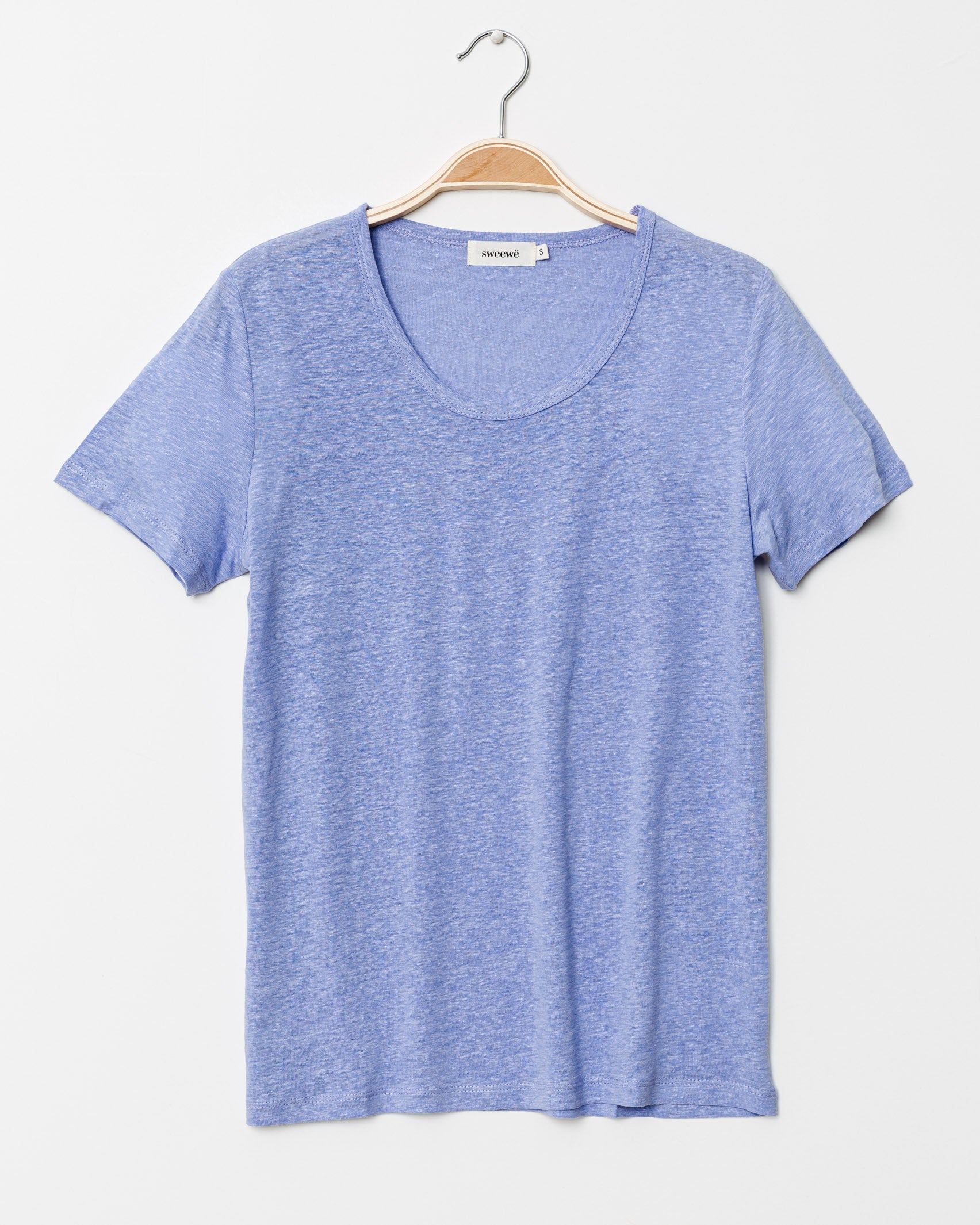 Kurzarm T-Shirt mit Rundhalsausschnitt - Broke + Schön#farbe_hell-babyblau