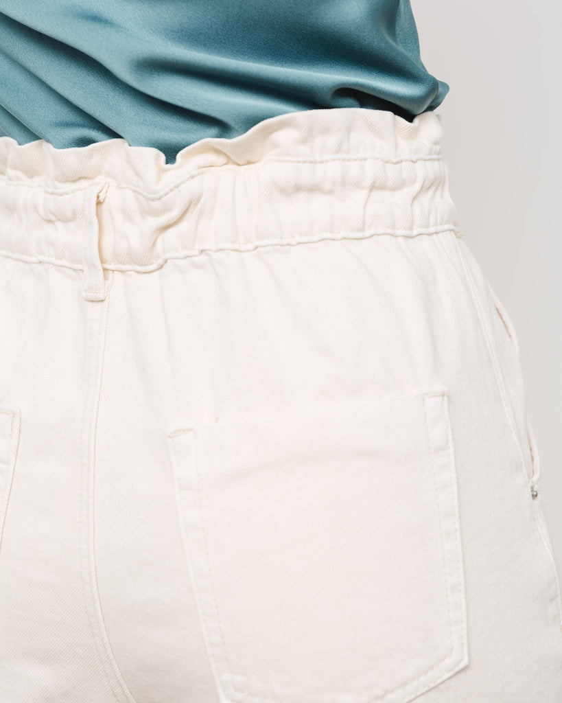 High-Waist Paperbag Jeans - Broke + Schön#farbe_lightbeige