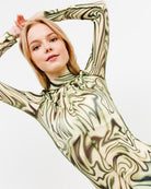 Eng anliegendes, transparentes Kleid - Broke + Schön#farbe_electriclime