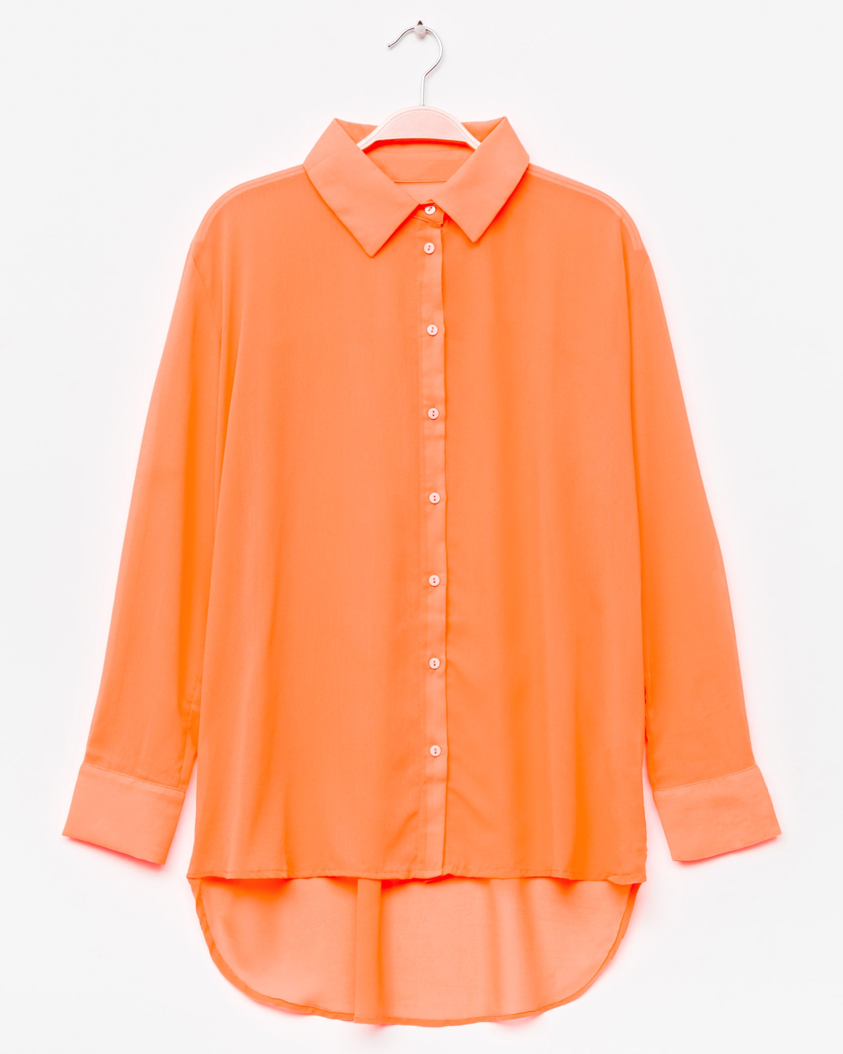 Semi-Transparente Bluse - Broke + Schön#farbe_orange