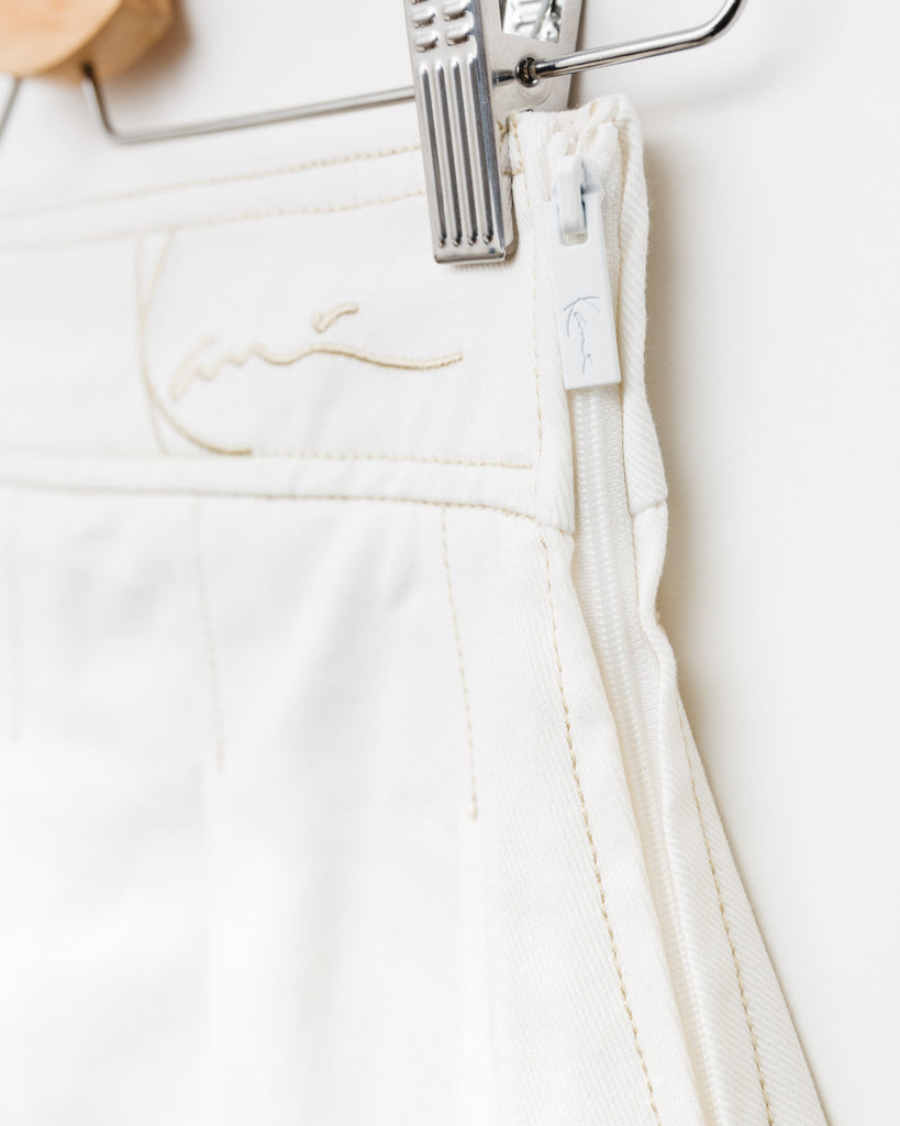 Weißer Faltenrock - Broke + Schön#farbe_white