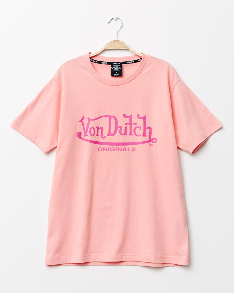 Oversized T-Shirt mit Logoprint - Broke + Schön#farbe_light-peach