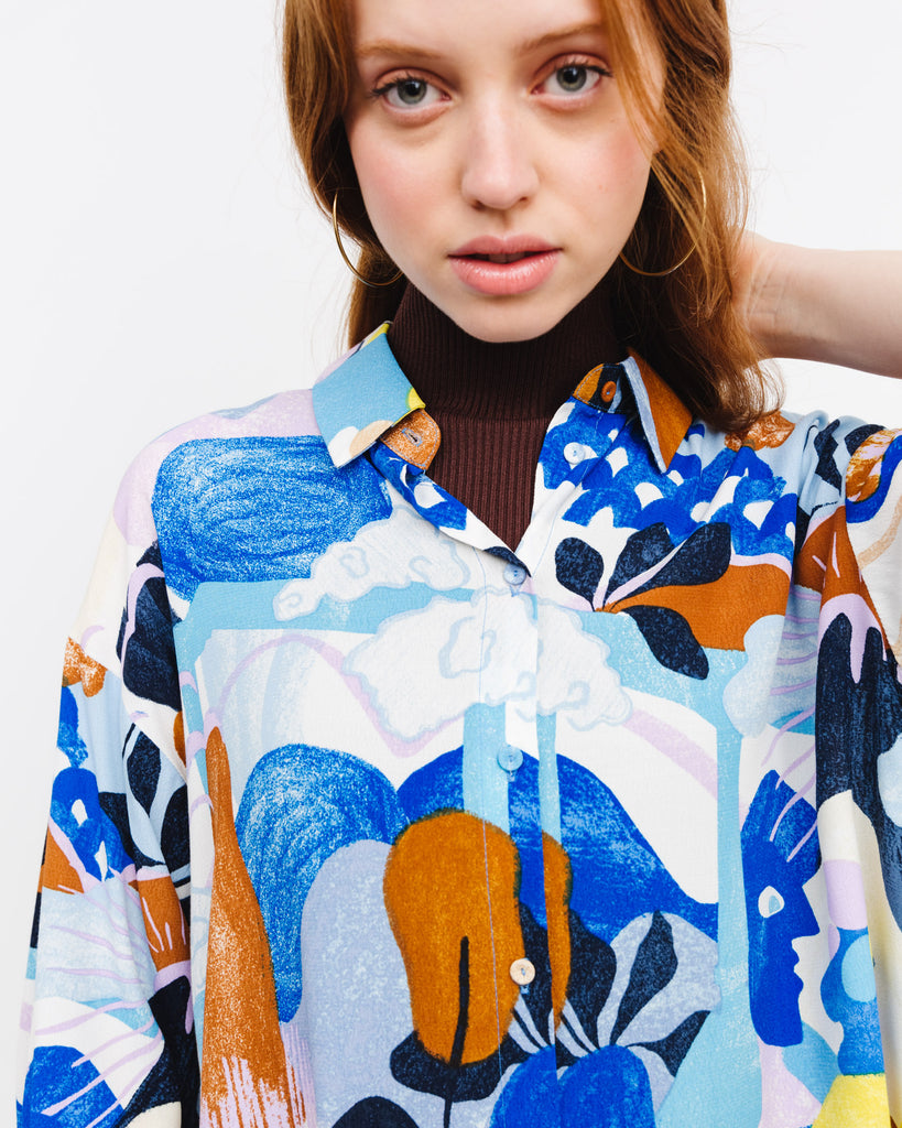 Flowy Bluse - Broke + Schön#farbe_princess-blue