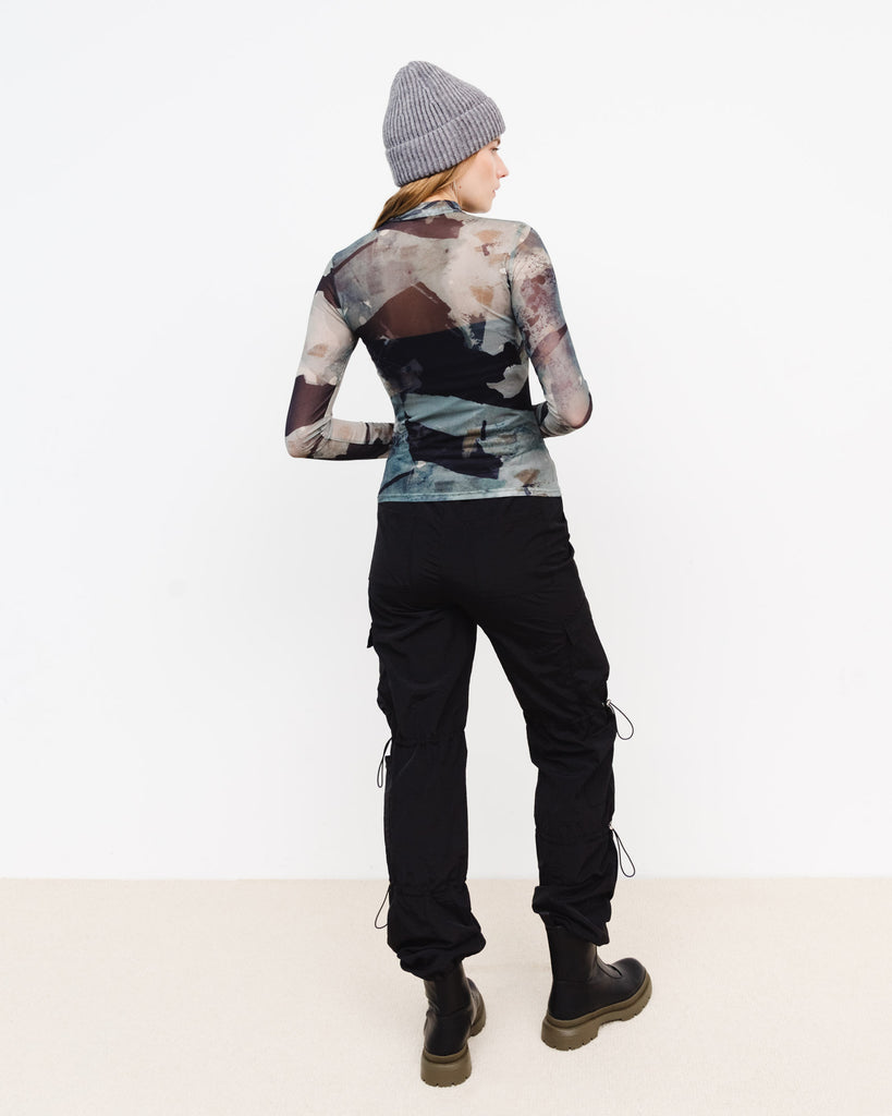 Mesh Shirt in gedeckten Farben - Broke + Schön
