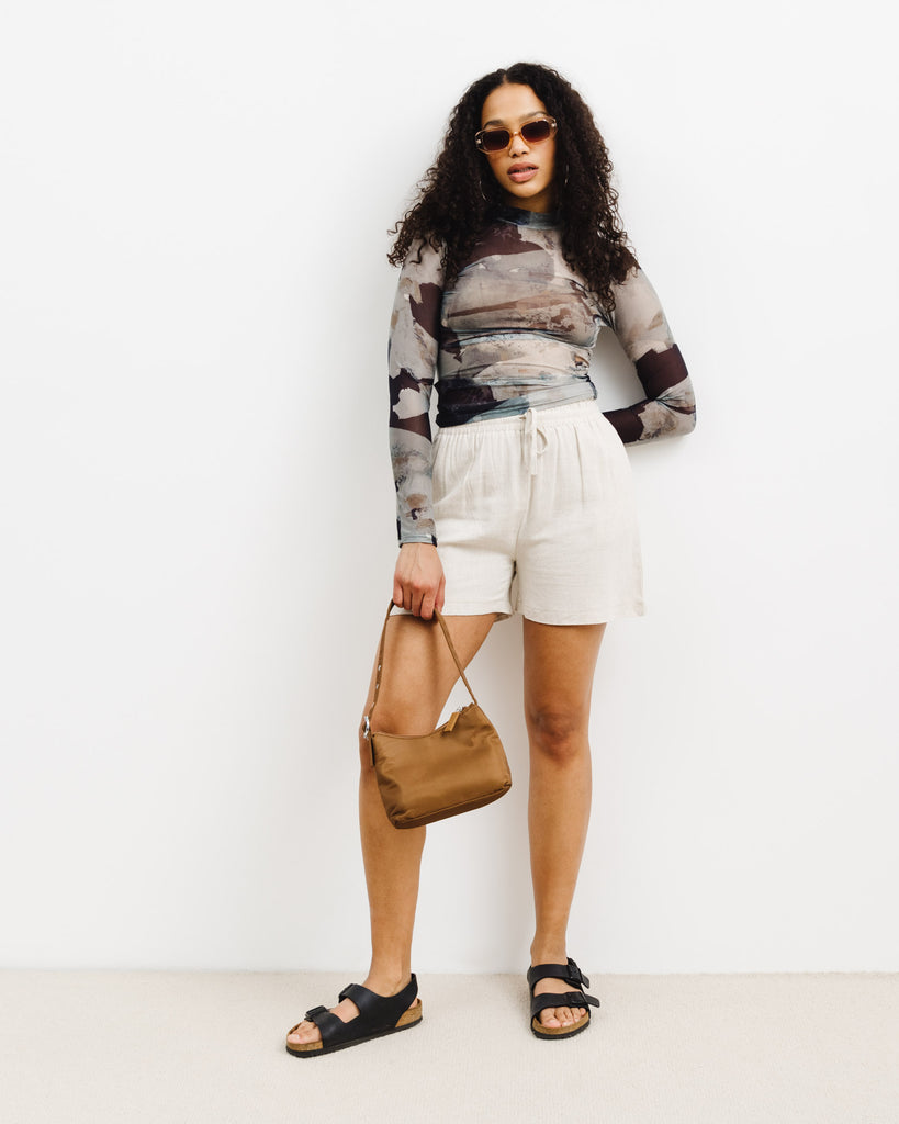 Mesh Shirt in gedeckten Farben - Broke + Schön