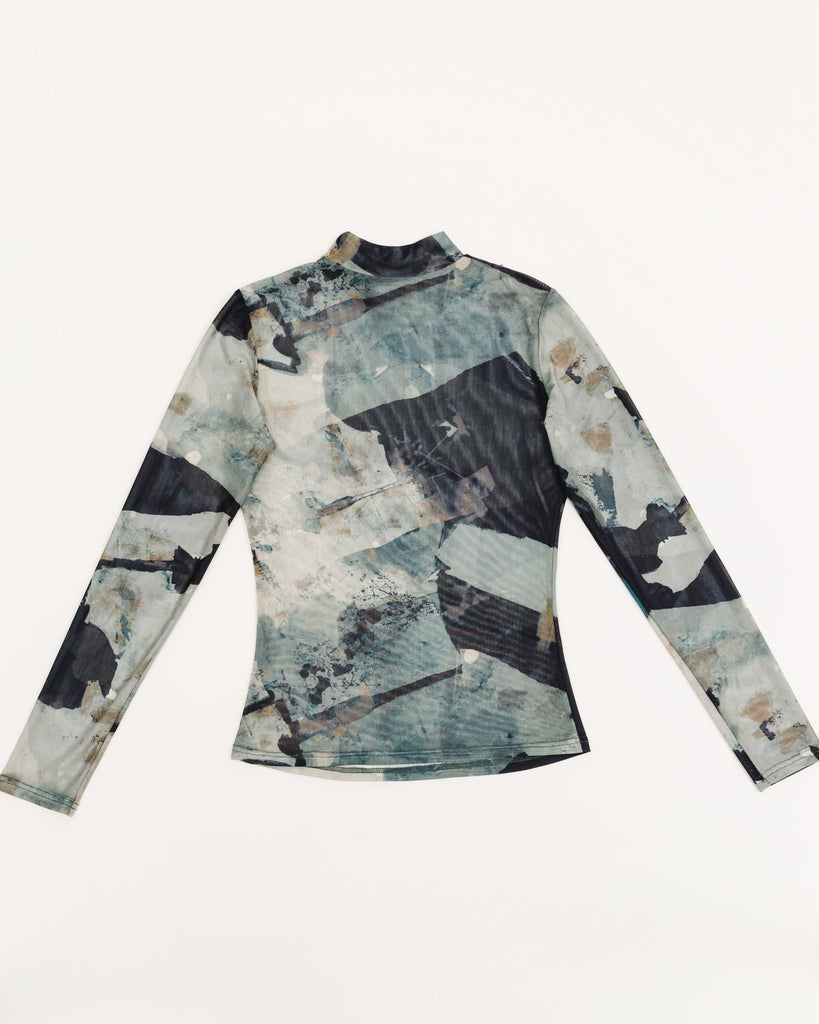 Mesh Shirt in gedeckten Farben - Broke + Schön