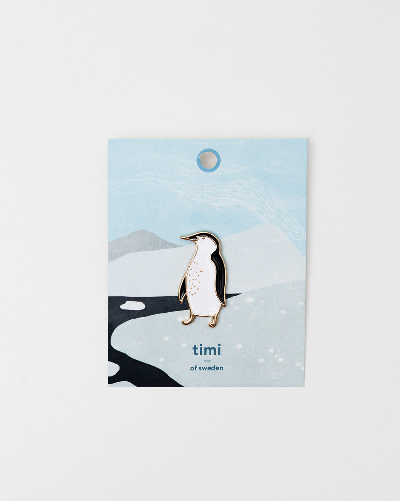 Kleiner Anstecker in Form eines Pinguins - Broke + Schön#farbe_schwarz