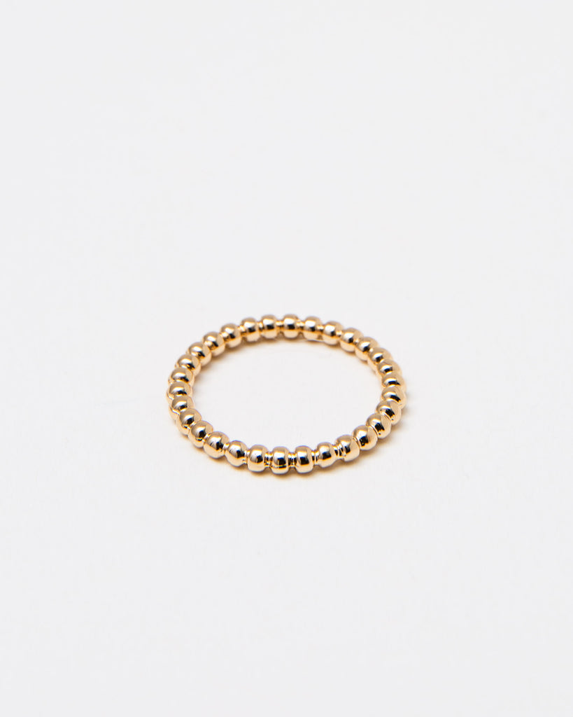 Feiner Ring aus Kügelchen - Broke + Schön#farbe_gold-colored