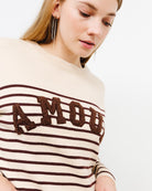 Pullover mit Amour Stickerei - Broke + Schön