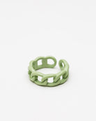Ring aus Kettengliedern - Broke + Schön#farbe_gras-green