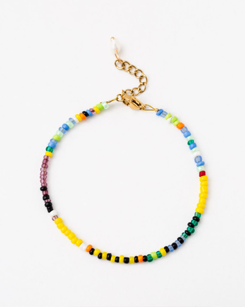 Armband mit bunten Perlen - Broke + Schön#farbe_rainbow